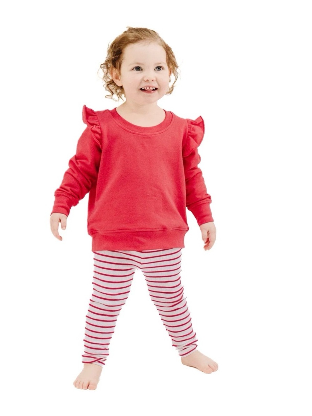 NWT Angel Dear Ruffle Shoulder Sweatshirt and Legging Set - Picture 7 of 7